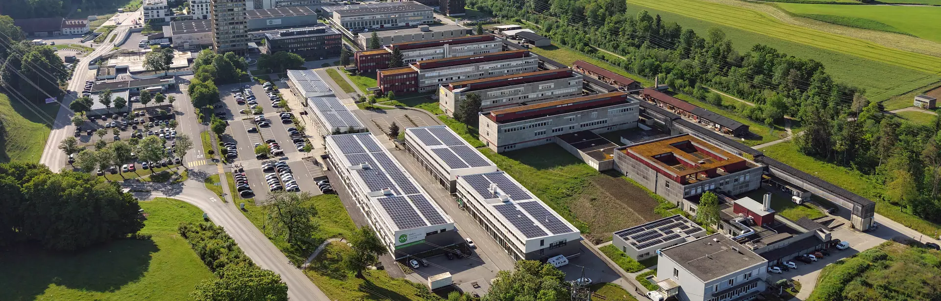 Vue aérienne du campus MIC, mai 2026