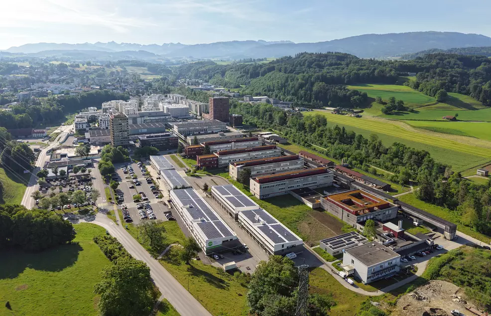 Vue aérienne du campus MIC, mai 2026