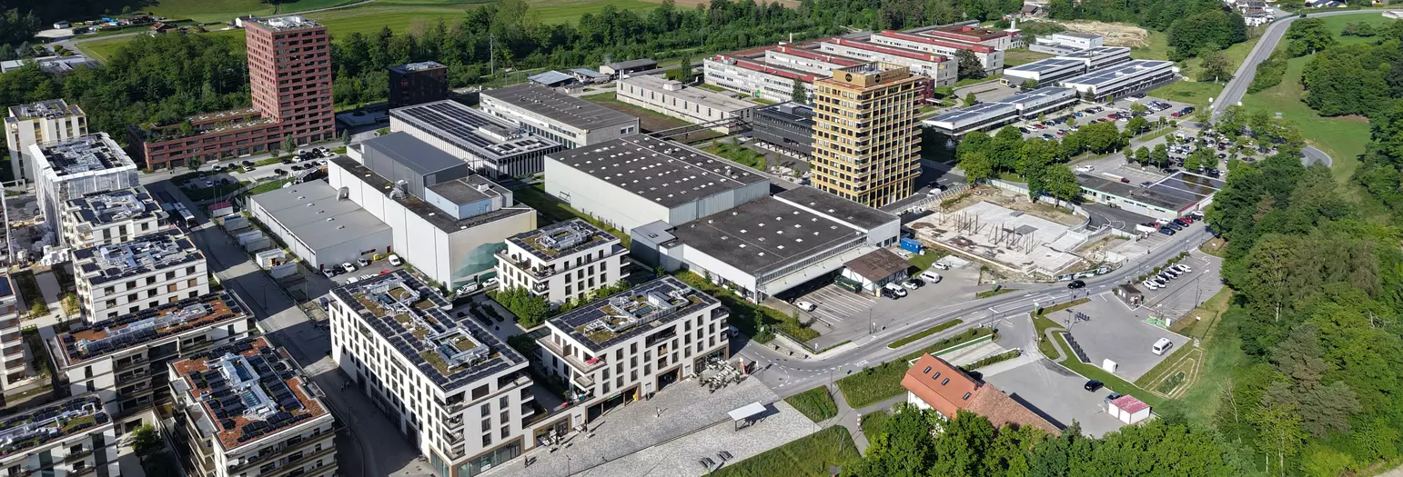 Le MIC se compose d'un parc d'entreprise et d'un quartier d'habitations durable