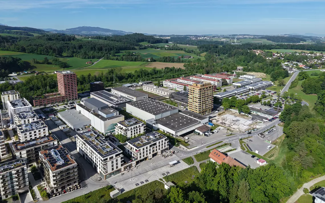 Le MIC se compose d'un parc d'entreprise et d'un quartier d'habitations durable